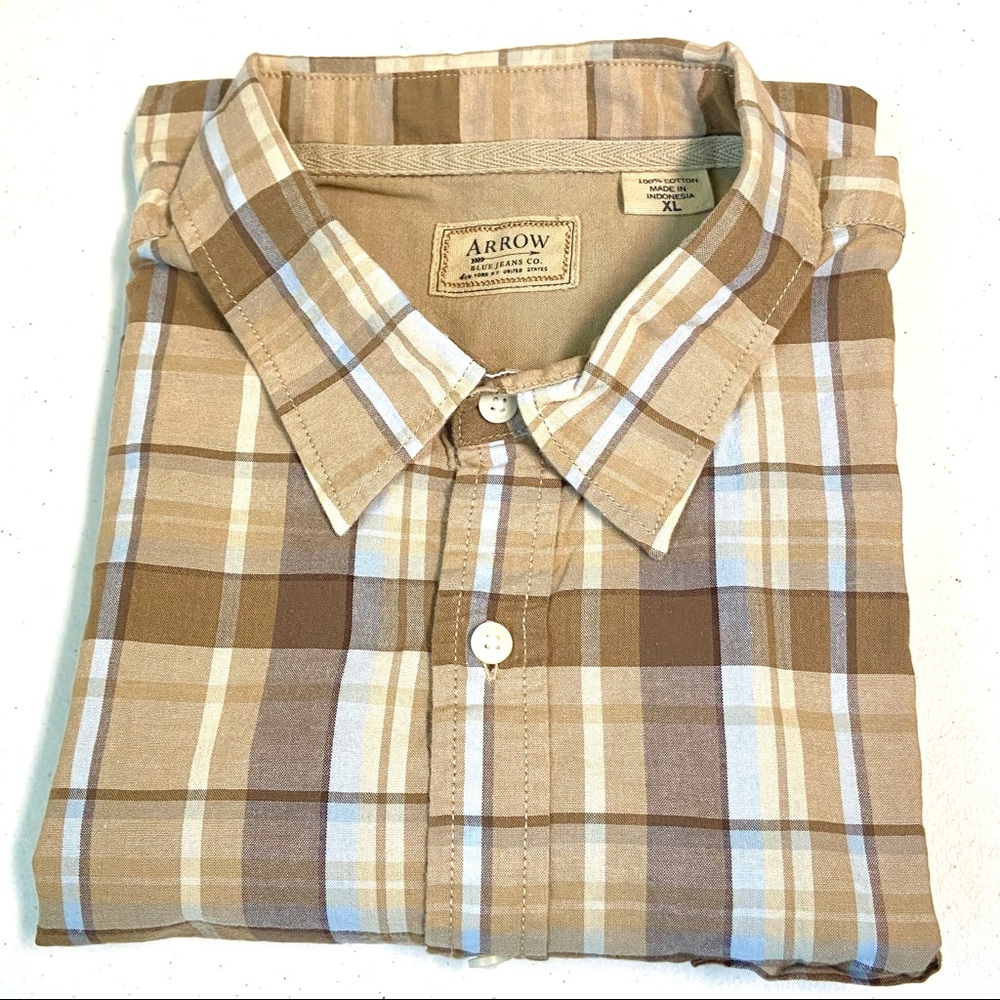 ARROW Button Front Casual Pocket Shirt